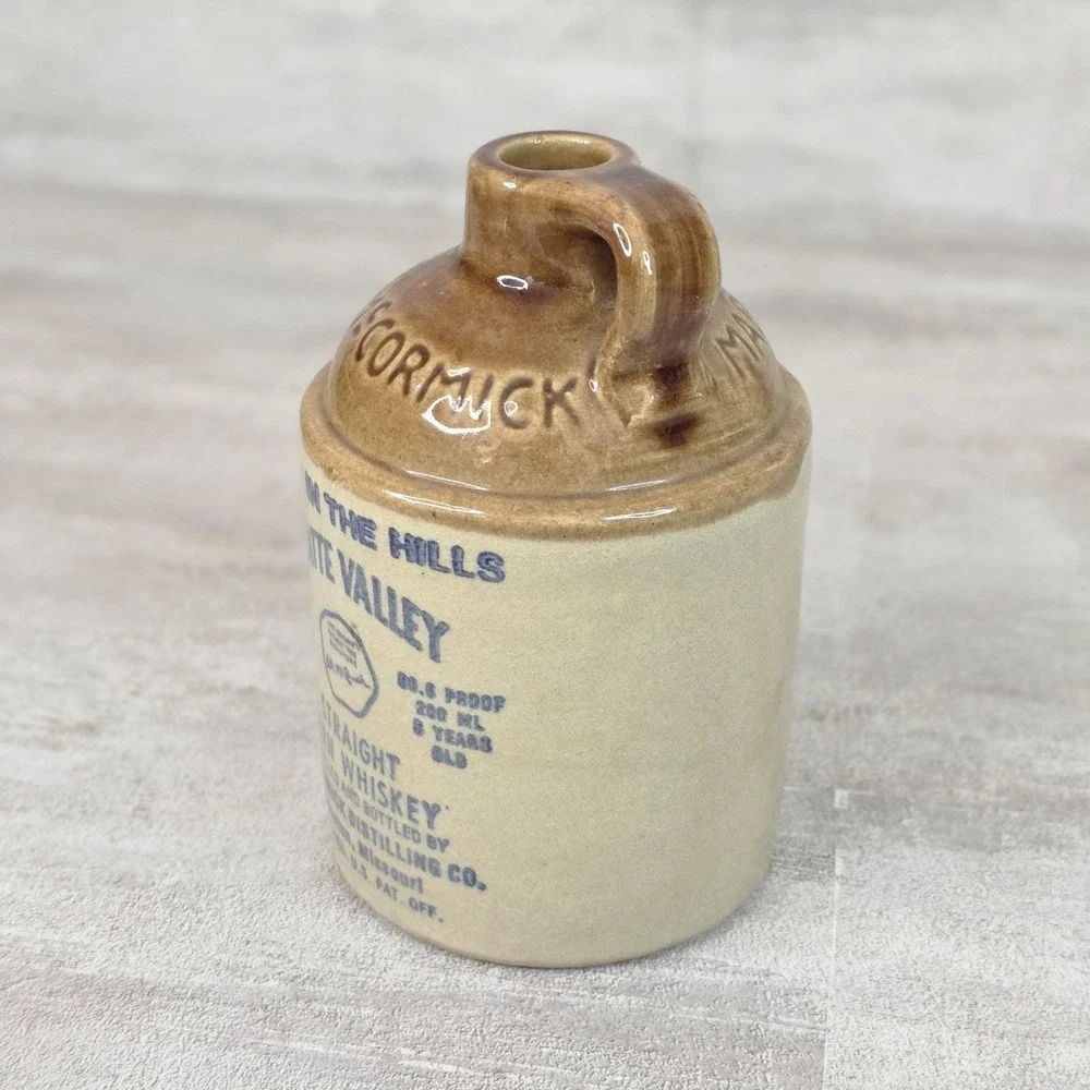 Rare Vintage McCormick Platte Valley Straight Corn Moonshine Whiskey Jug 5